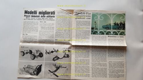 Fiat Salone Torino 1963 rivista originale