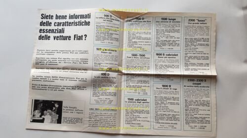Fiat Salone Torino 1963 rivista originale