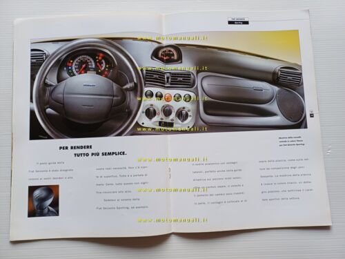 FIAT Seicento modelli 2001-2002 depliant italiano originale