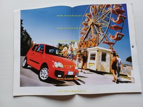 FIAT Seicento modelli 2001-2002 depliant italiano originale