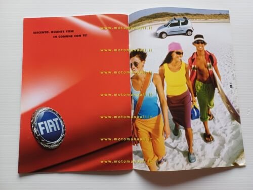FIAT Seicento modelli 2001-2002 depliant italiano originale
