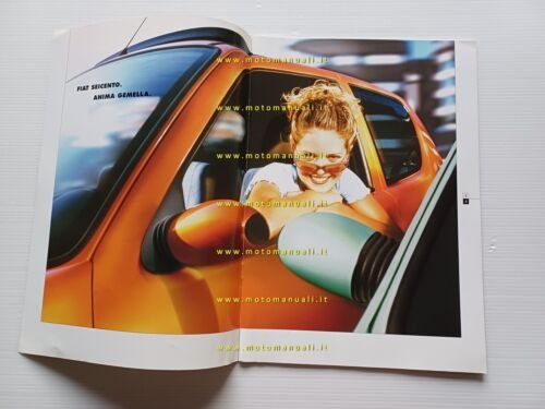 FIAT Seicento modelli 2001-2002 depliant italiano originale