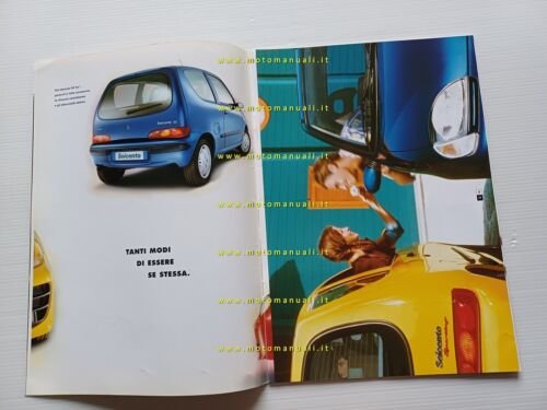 FIAT Seicento modelli 2001-2002 depliant italiano originale