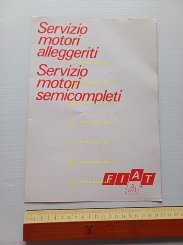 FIAT Servizio Motori Alleggeriti - Semicompleti 1970 depliant originale italiano