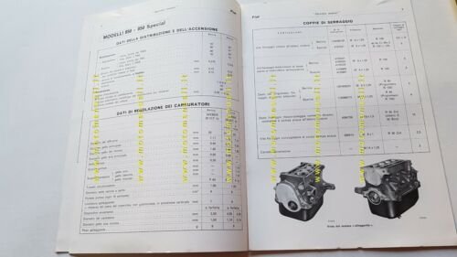 Fiat Servizio Rotazione Motori 1973 manuale officina caratteristiche tecniche