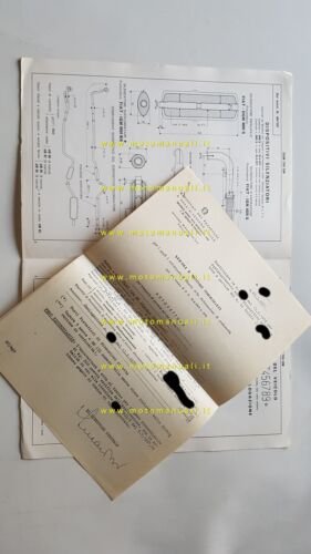 FIAT Spider 124 Sport 1.4 1970 scheda omologazione DGM originale …