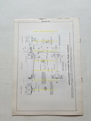 FIAT Spider 124 Sport 1.6 1972 scheda omologazione DGM originale …