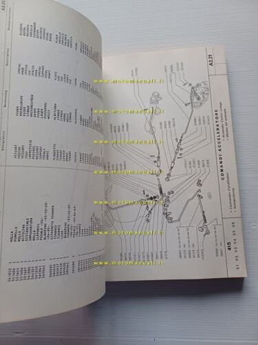 FIAT Trattori 415 1966 catalogo ricambi originale