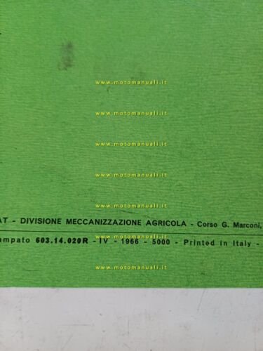 FIAT Trattori 415 1966 catalogo ricambi originale