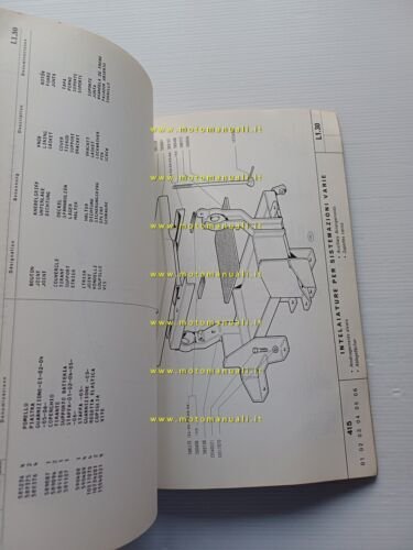 FIAT Trattori 415 1966 catalogo ricambi originale