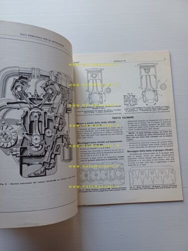 FIAT tutti modelli 124 1970 manuale officina caratt. tecniche dati …
