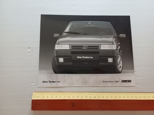 FIAT Uno Turbo i.e. 1989 foto cartella stampa originale