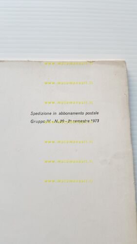 Fiat X1/9 1973 manuale officina dati riparazioni originale