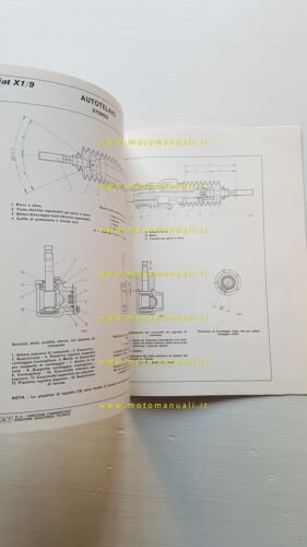 Fiat X1/9 1973 manuale officina dati riparazioni originale