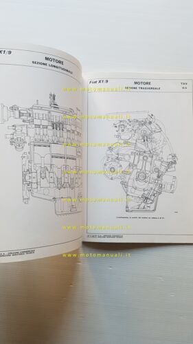 Fiat X1/9 1973 manuale officina dati riparazioni originale
