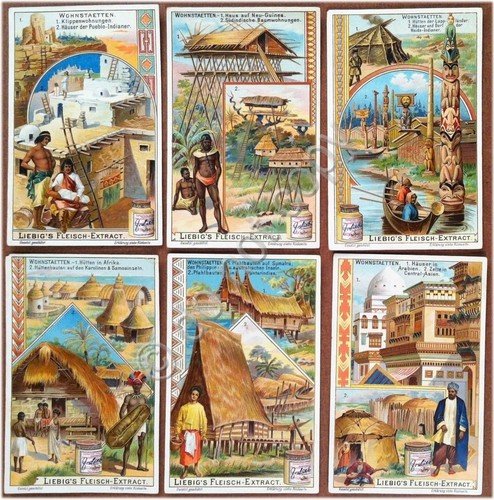 Figurine Liebig - Germania - Sang. 753 - Abitazioni - … | Immagine principale