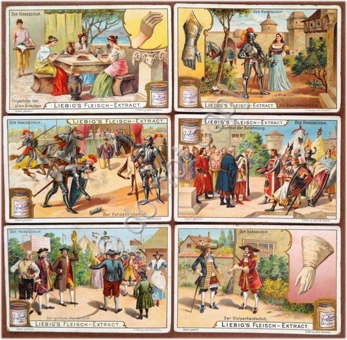 Figurine Liebig - Germania - Sang. 782 - Il guanto … | Immagine principale