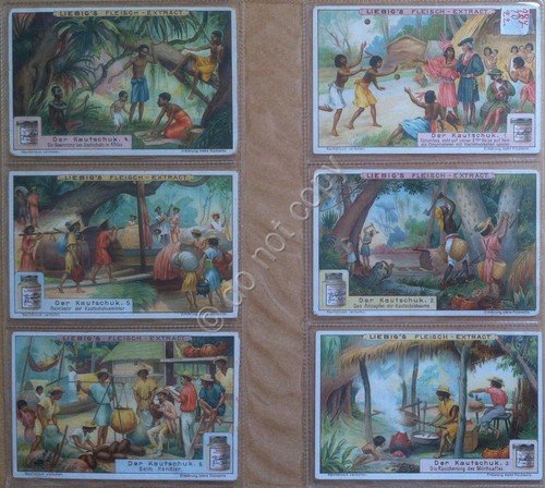 Figurine Liebig - Germania - Sang. 987 - Il caucciù …
