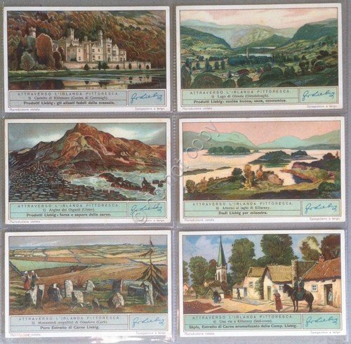 Figurine Liebig - Italia - S 1318 - Attraverso l'Irlanda …