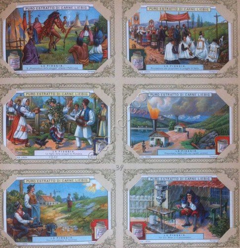 Figurine Liebig - Italia - Sang. 1200 - La Pioggia … | Immagine principale