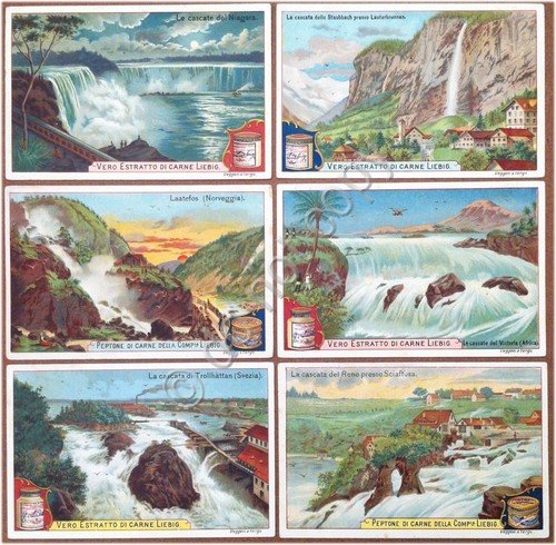 Figurine Liebig - Italia - Sang. 583 - Cascate Celebri … | Immagine principale