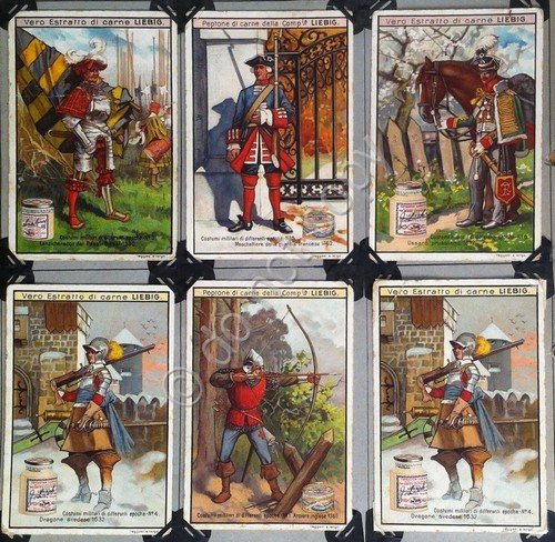 Figurine Liebig - Italia - Sang. 619 - Costumi militari …