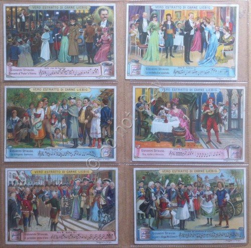 Figurine Liebig - Italia - Sang. 687 - Giovanni Strauss … | Immagine principale