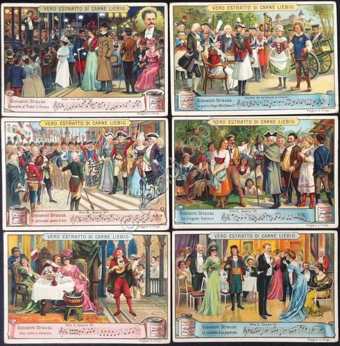 Figurine Liebig - Italia - Sang. 687 - Giovanni Strauss …