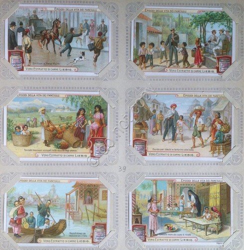 Figurine Liebig - Italia - Sang. 956 - Episodi vita …