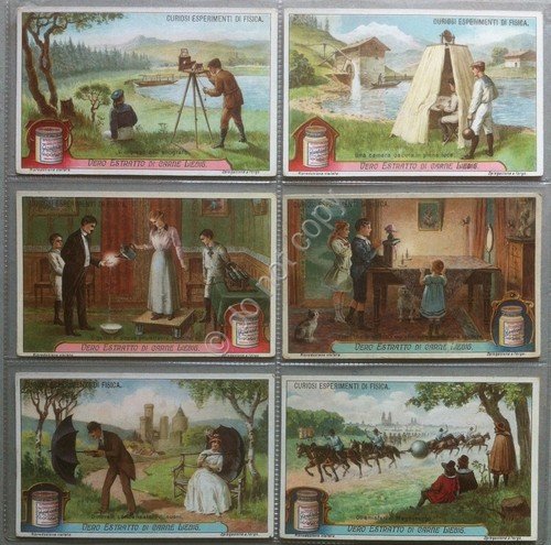 Figurine Liebig - Italia 1921 - Curiosi esperimenti di fisica … | Immagine principale