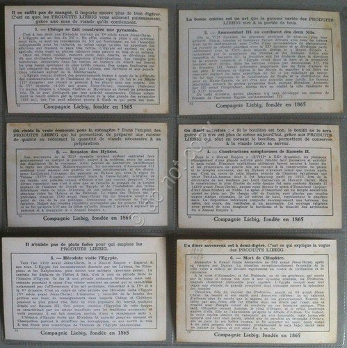 Figurine Liebig Belgio Sang. 1462 - Histoire de l'Egypte - …