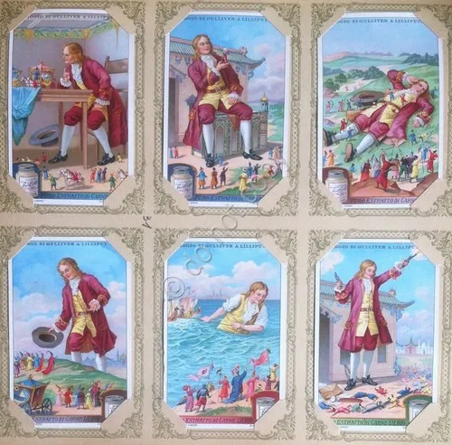 Figurine Liebig Italia - Sang. 1194 - Viaggio di Gulliver …