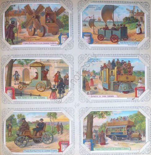 Figurine Liebig Italia - Sang. 881 - Automobili - 1907 …