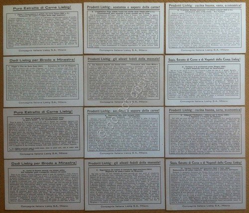 Figurine Liebig Italia S. 1377 - Storia del Giappone (12 …