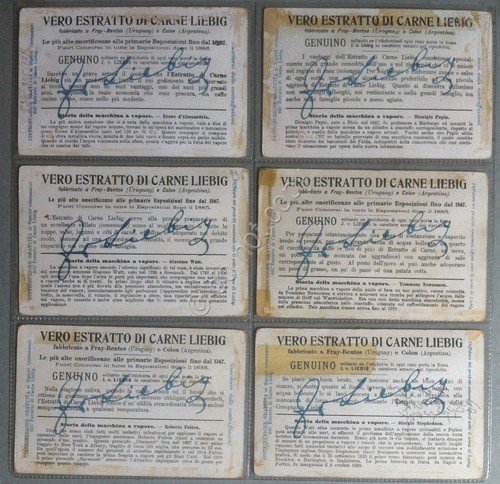 Figurine Liebig Italia S 936 - Storia della macchina a …