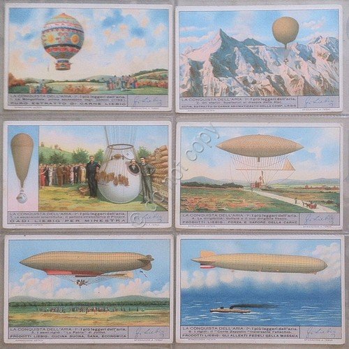 Figurine Liebig Italia Sang. 1313 - La Conquista dell'Aria I° … | Immagine principale