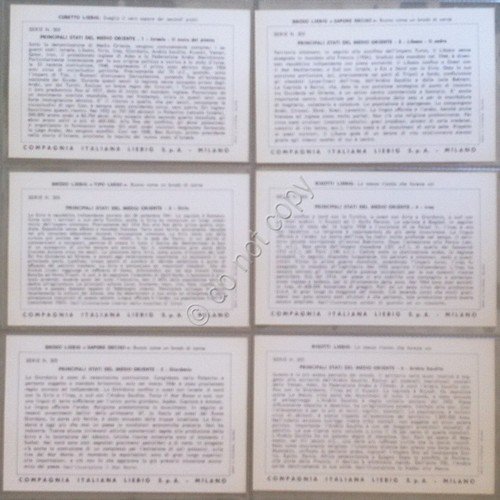 Figurine Liebig Italia Sang. 1838 - Principali Stati del Medio … | Immagine Gallery 2