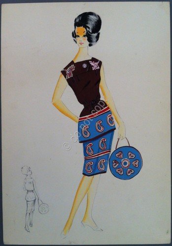 Figurino Moda - Anni '70 - Originale