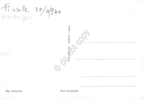 Finale Ligure panorama aereo anni '50