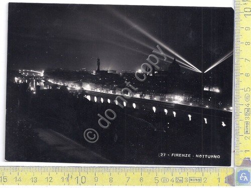 Firenze by night - Timbro postale Panettone Motta -1950 | Immagine principale