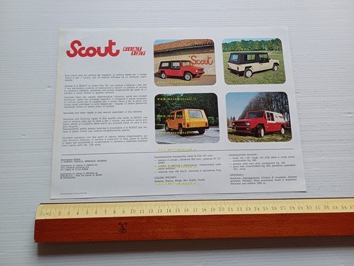 Fissore Fiat 127 Scout depliant originale italiano