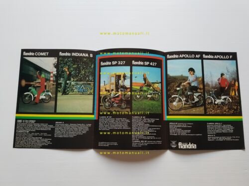 Flandria gamma produzione ciclomotori 1972 depliant originale