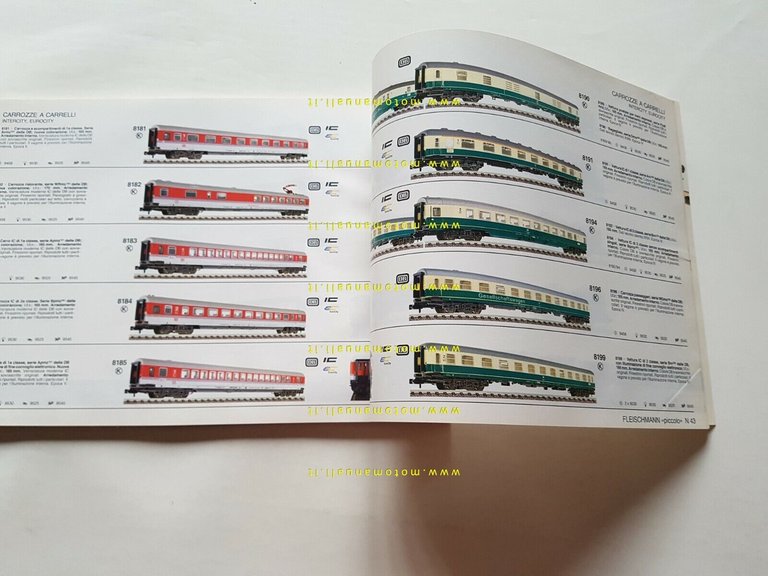 FLEISCHMANN LOTTO 4 CATALOGHI TRENI ANNI 90 ORIGINALI