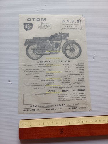 Fochj-NSU Fox 100 depliant italiano originale