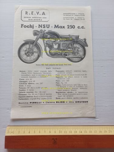 Fochj-NSU Max 250 depliant italiano originale