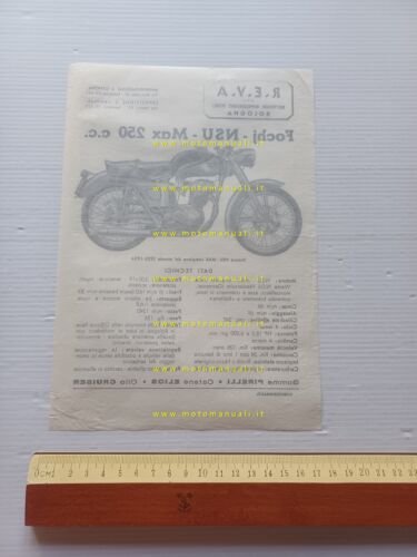 Fochj-NSU Max 250 depliant italiano originale