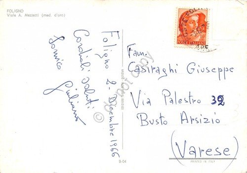 Foligno Viale Mezzetti 1966