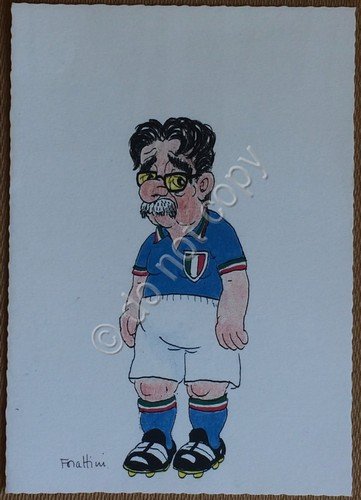 Forattini - Caricatura Achille Occhetto - da Rivista Epoca 1990