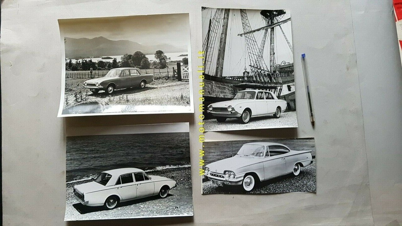 FORD CONSUL CORSAIR lotto foto originali anni 60 da cartella …