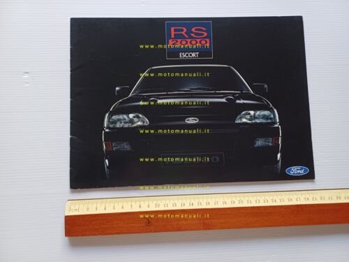 Ford Escort RS 2000 1991 depliant italiano originale